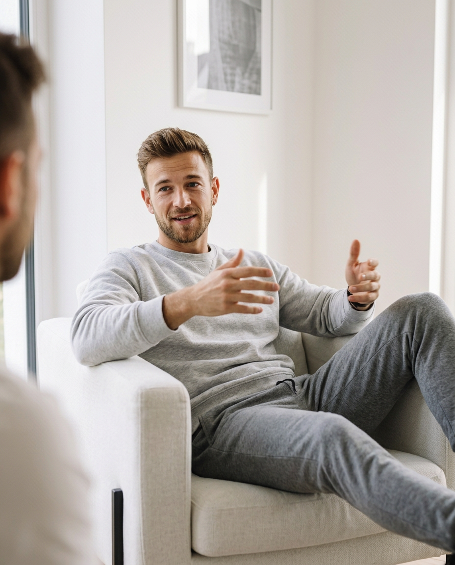 Paul, founder of Vibetoolstack — at home, mid-conversation